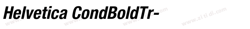 Helvetica CondBoldTr字体转换
